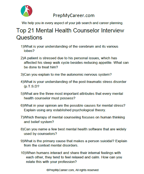 counseling psychology phd interview questions